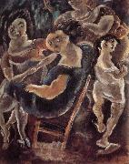 Jules Pascin Drinking tea oil painting picture wholesale